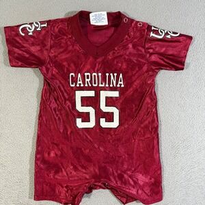 Vintage South Carolina Gamecocks #55 Jersey Bodysuit Onesie Infant Baby 12 Month